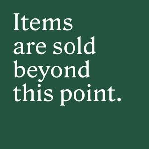 Items are sold beyond this point.